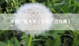 手机广告大全（手机广告经典）