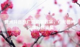 儋州抖音推广营销策划案，点亮儋州，引爆抖音流量