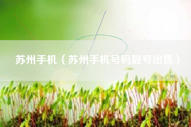 苏州手机（苏州手机号码靓号出售）