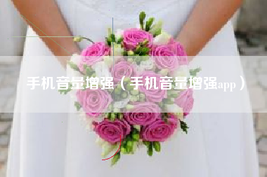 手机音量增强（手机音量增强app）