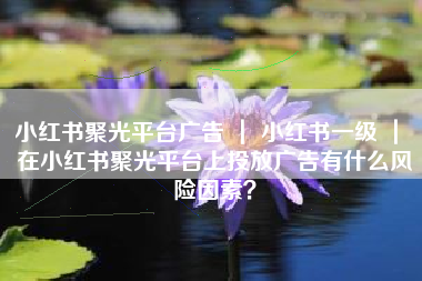 小红书聚光平台广告 ｜ 小红书一级 ｜ 在小红书聚光平台上投放广告有什么风险因素？